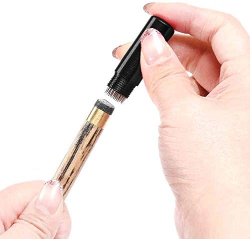 POFET Mini Billiard Needle Pool Cue Repair Cue Tip Stick Accessories Shaper/Scuffer/Aerator(Black)