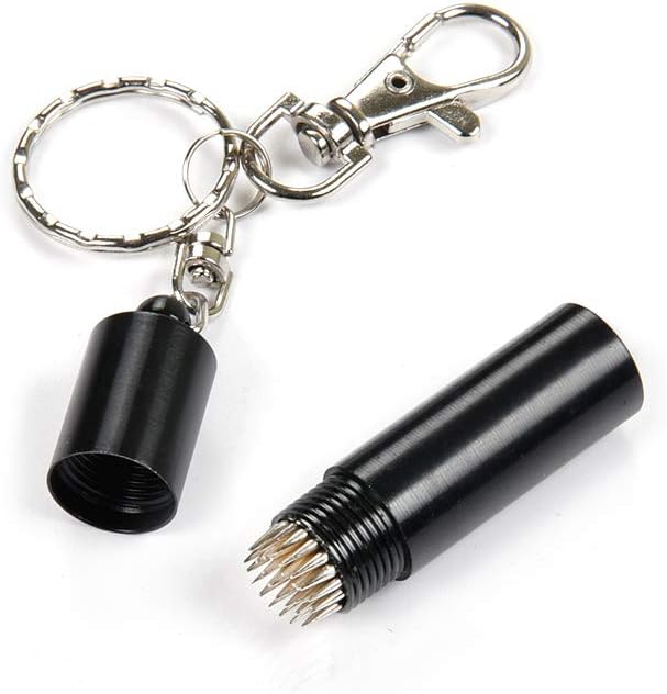 POFET Mini Billiard Needle Pool Cue Repair Cue Tip Stick Accessories Shaper/Scuffer/Aerator(Black)