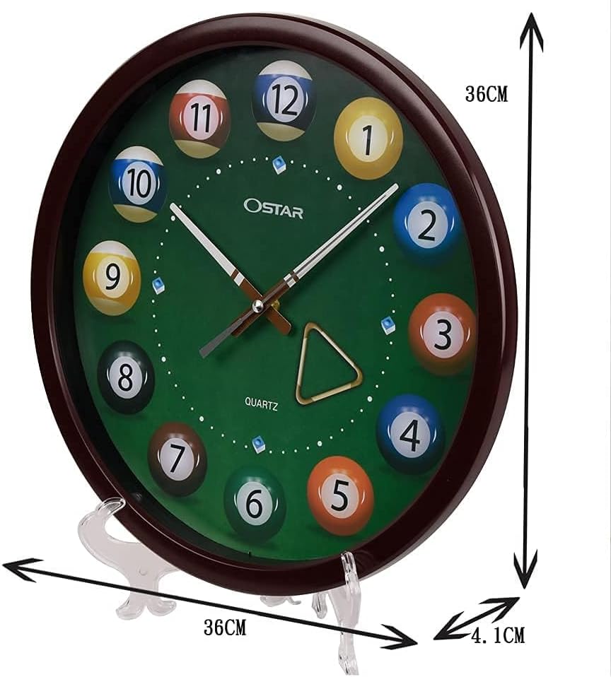 OSTAR Pool Ball Wall Clock