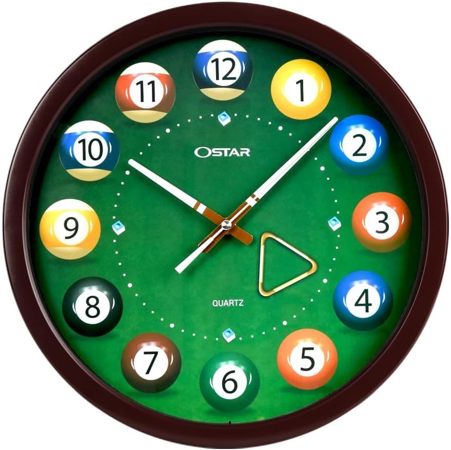 OSTAR Pool Ball Wall Clock