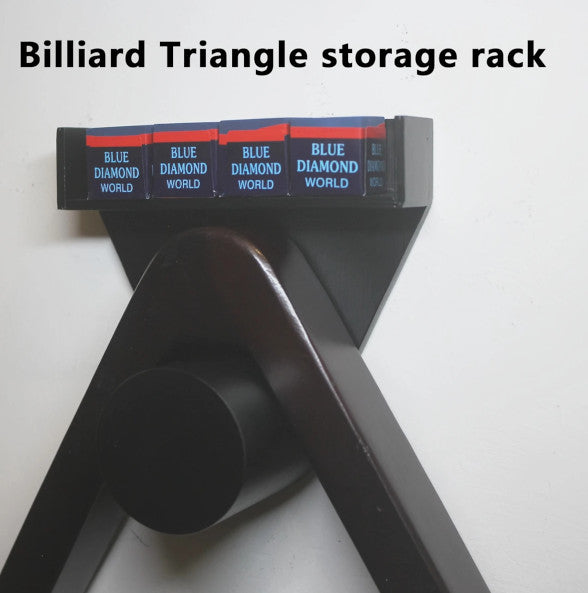 Luxury Wooden Wall-Mounted Triangle & Chalk Holder Set