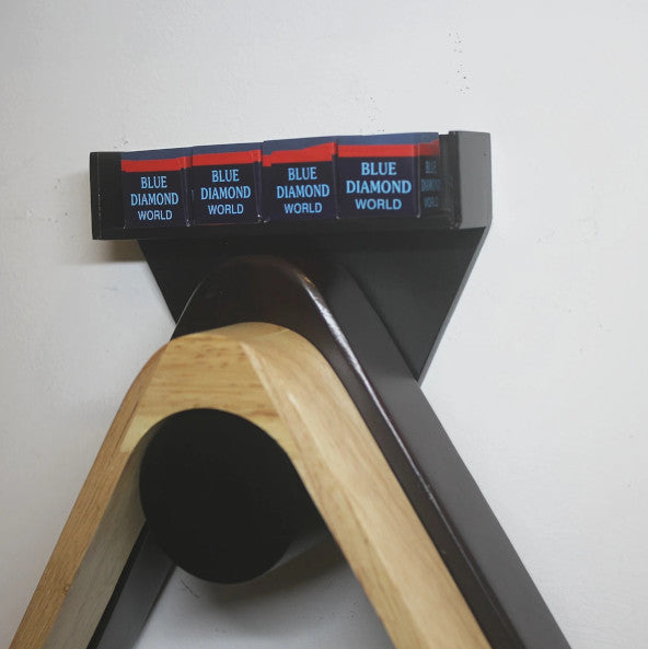 Luxury Wooden Wall-Mounted Triangle & Chalk Holder Set