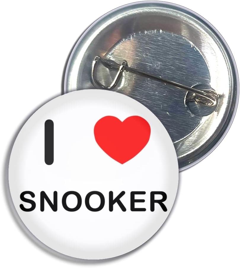 I Love Snooker - Button Badge