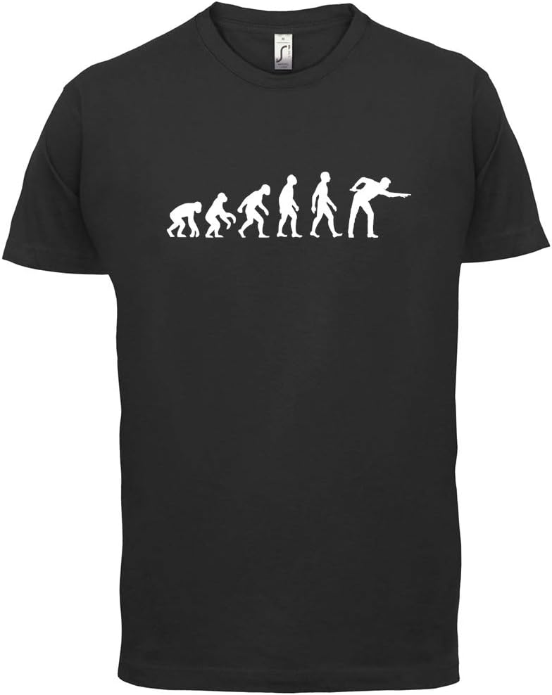 Evolution of Man Snooker - Mens T-Shirt - Black