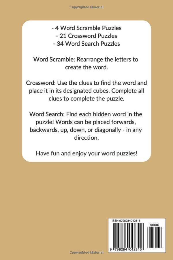 Snooker Word Puzzle Book: Word Scramble, Crossword, Word Search about Players, Phrases, Competitions and more