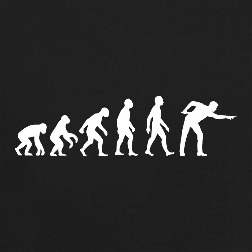 Evolution of Man Snooker - Mens T-Shirt - Black