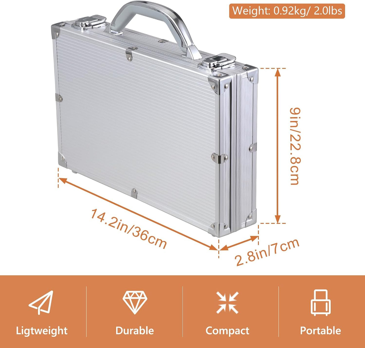 JTVTW Snooker Ball Carry Case for 2 1/16" Snooker Balls Holds 22 Balls Aluminium
