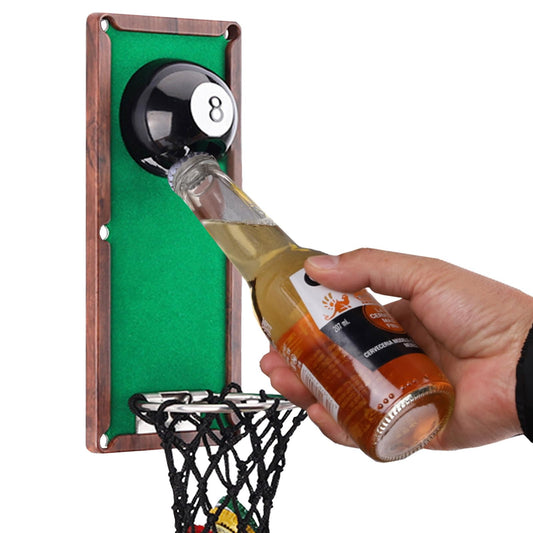 Pool Magnetic Bottle Opener with Cap Catcher