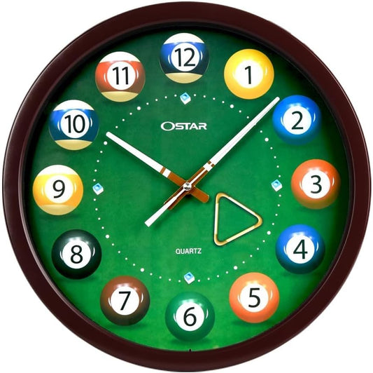 OSTAR Pool Ball Wall Clock