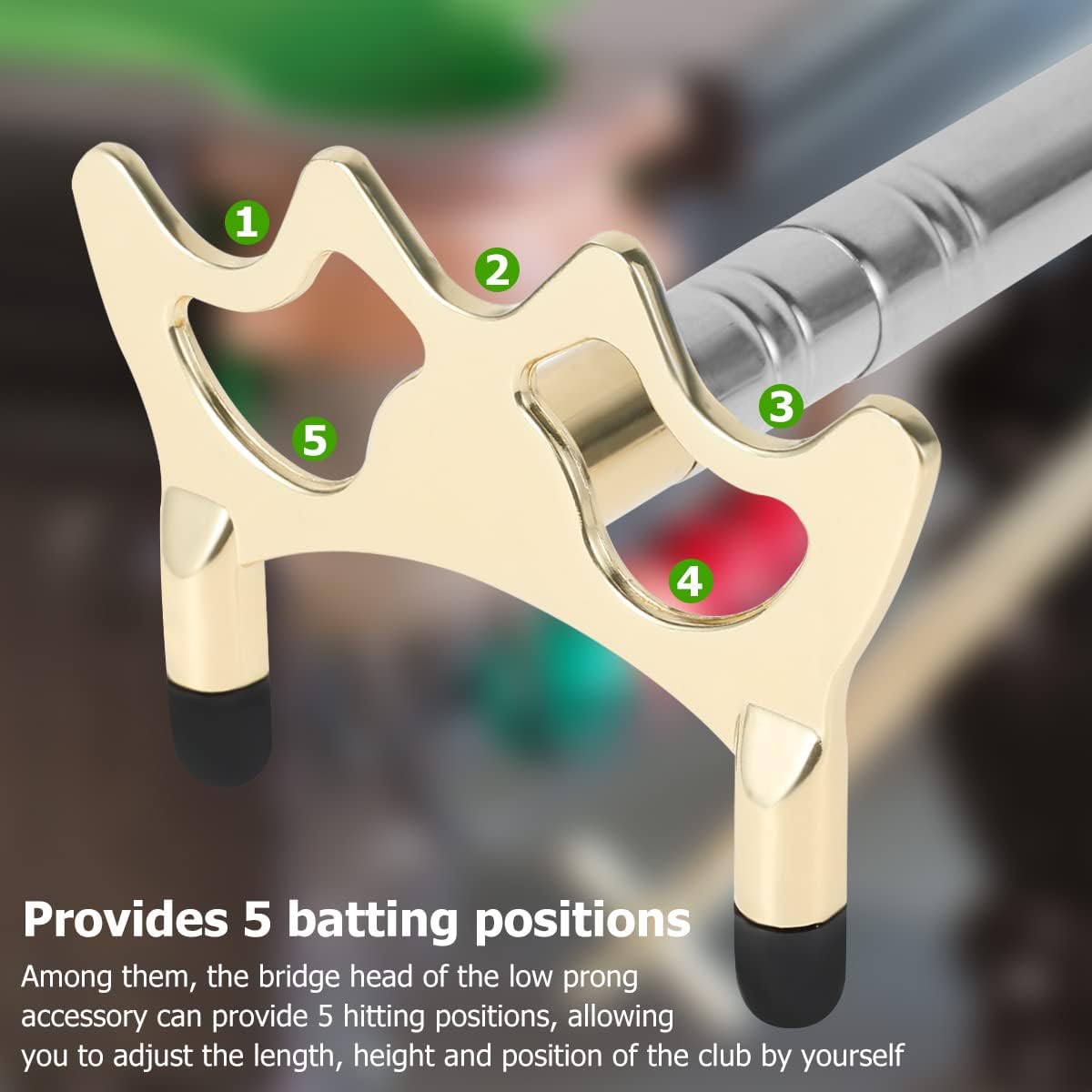 JETHMA Billards Cue Stick Bridge - Retractable Pool Rest Stick -Extension Snooker Cues Bridge with Brass Bridge Head