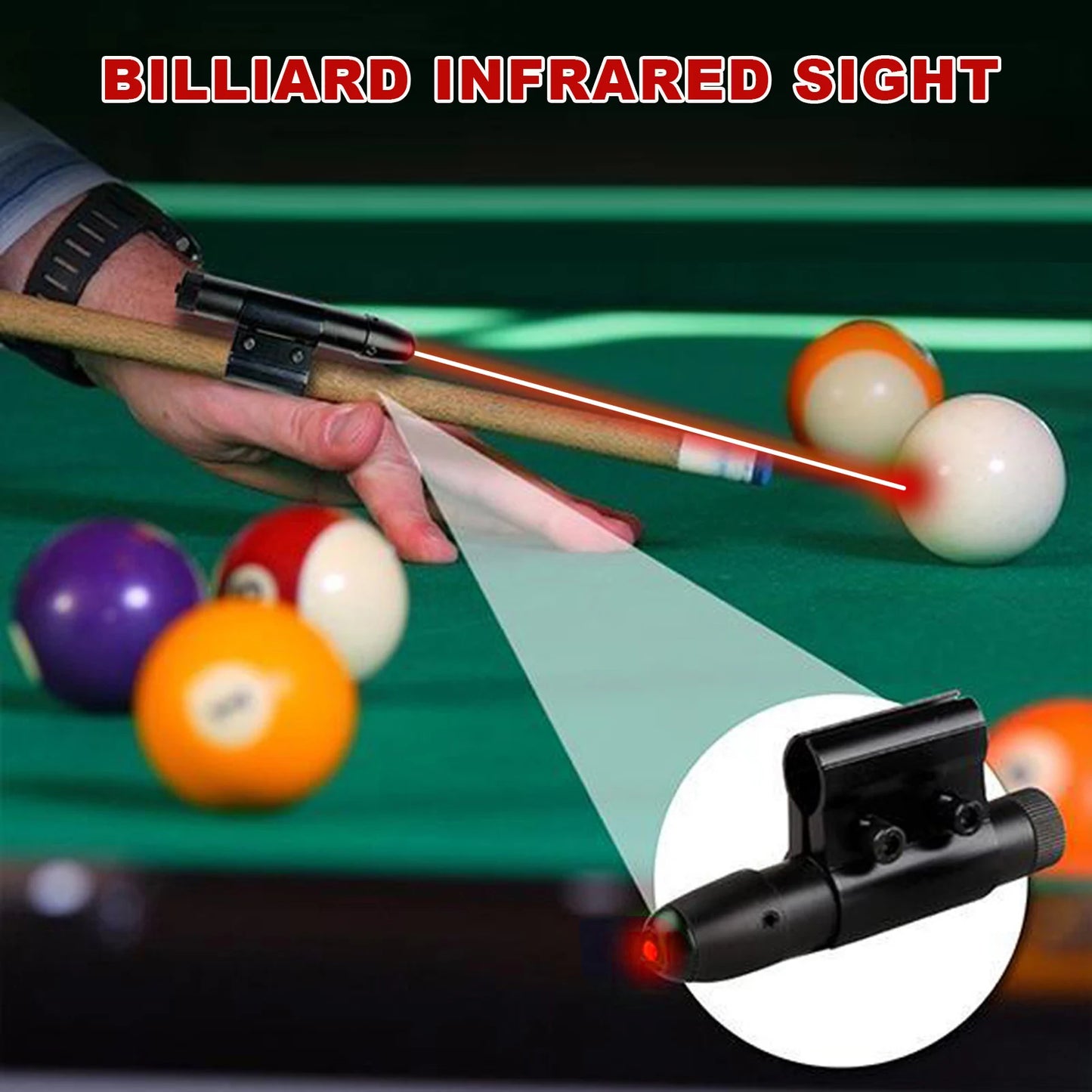 Pool Snooker Cue Laser Sight Billiards Training Aid Equipment Snooker Cues Action Correction Exerciser for Billard Accessories