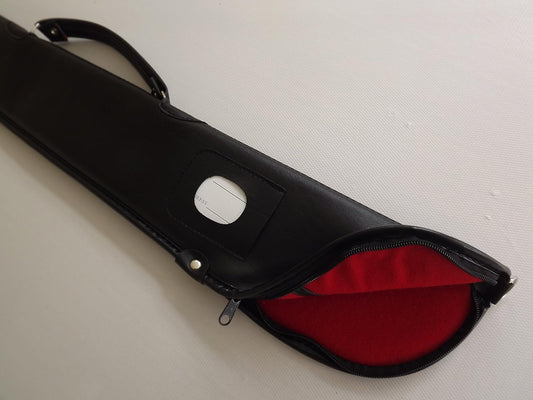 Soft Black Case For 2 Piece Snooker Pool Cue