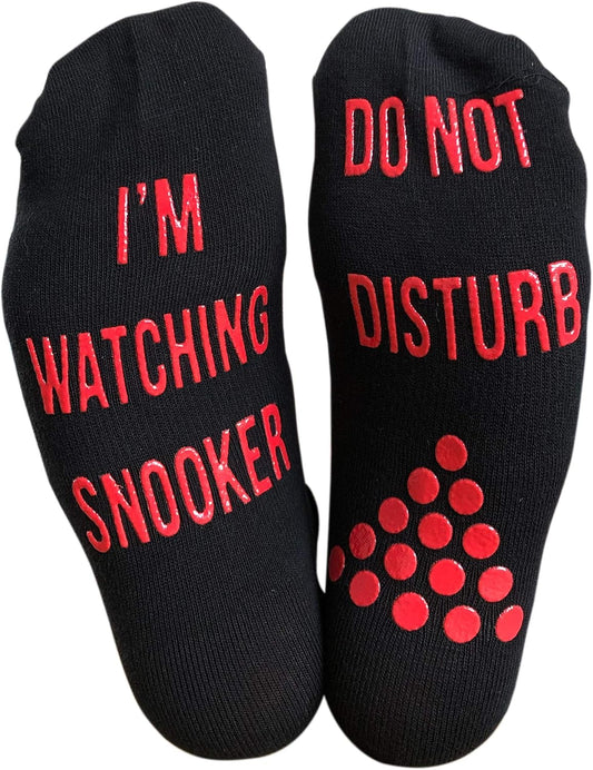 I'm Watching Snooker - Do Not Disturb - Funny Ankle Socks