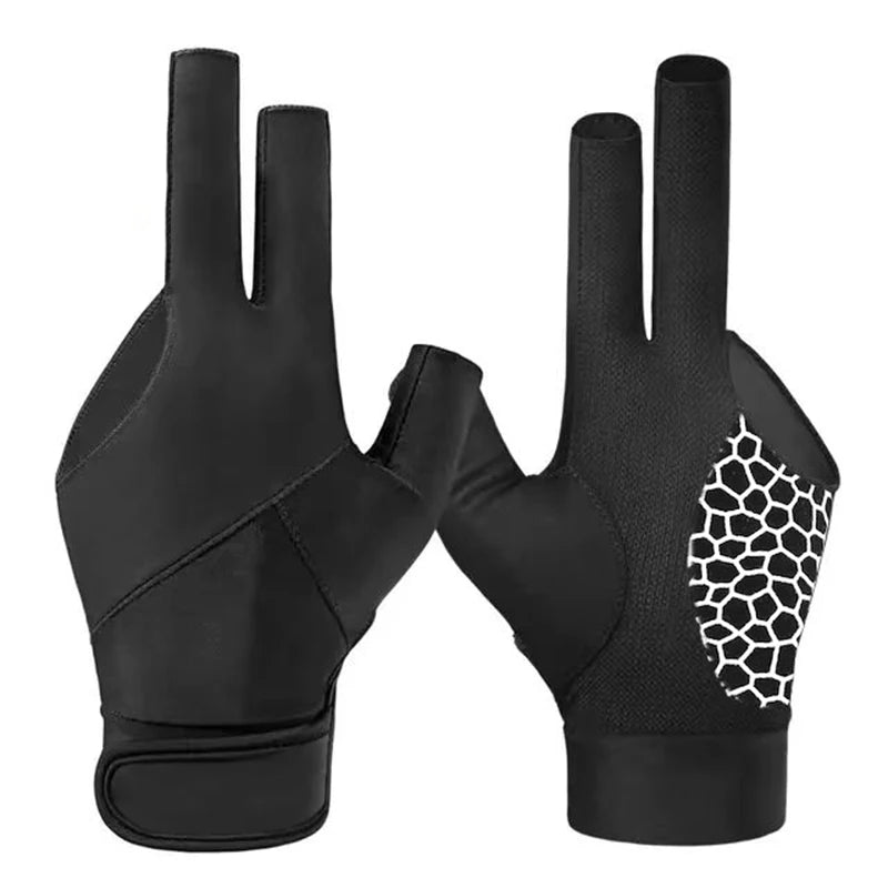 1PCS Snooker Billiard Glove Breathable Billard Gloves Left Hand Three Finger Smooth Biliardo Billar Guanti Billiard Accessories