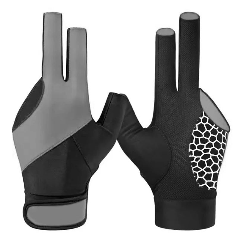 1PCS Snooker Billiard Glove Breathable Billard Gloves Left Hand Three Finger Smooth Biliardo Billar Guanti Billiard Accessories