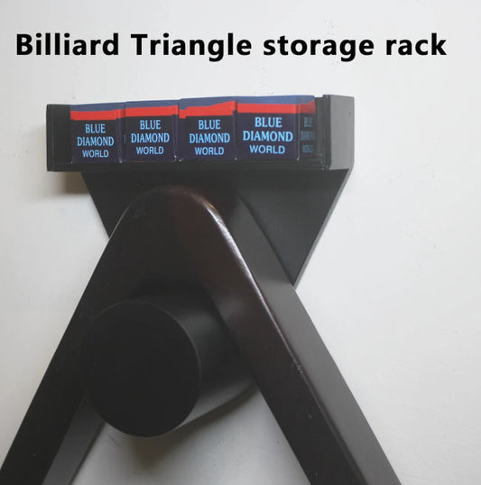 Luxury Wooden Wall-Mounted Triangle & Chalk Holder Set
